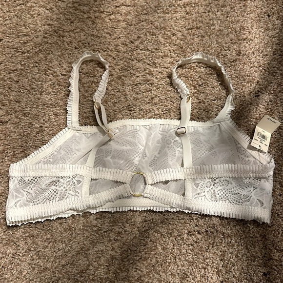 aerie lace bralette white L - Picture 2 of 4